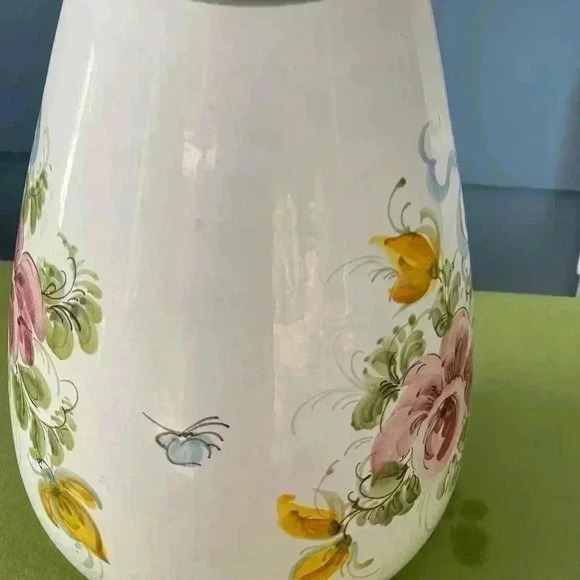 Vintage original Ulmer Keramilk 10 3/4 “ vase hand painted made in west Germany. - Picture 2 of 5